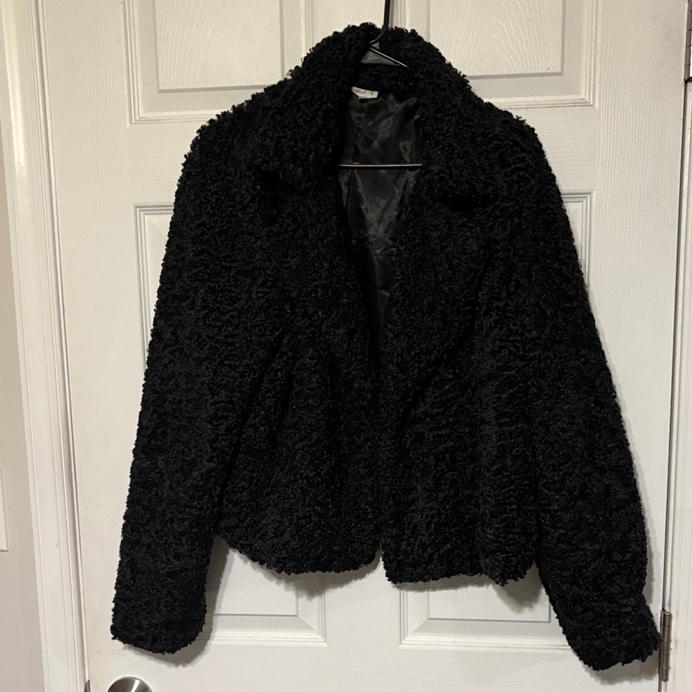 Elegant Black Teddy Jacket for Women
